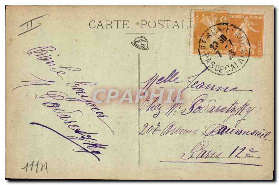 CPA Ane Mule Berck Plage Promenade a anes sur la plage  — Rückseite