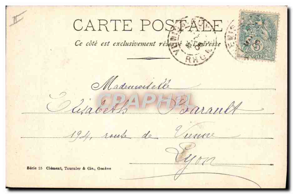 CPA Ane Mule Enfants — Rückseite