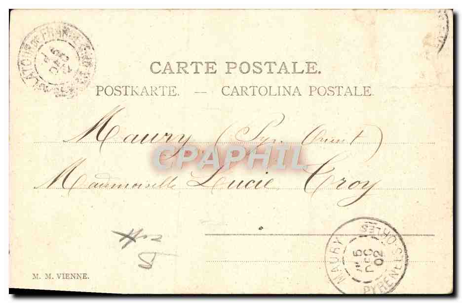 CPA Fantaisie Illustrateur Femme Fleurs  — Rückseite