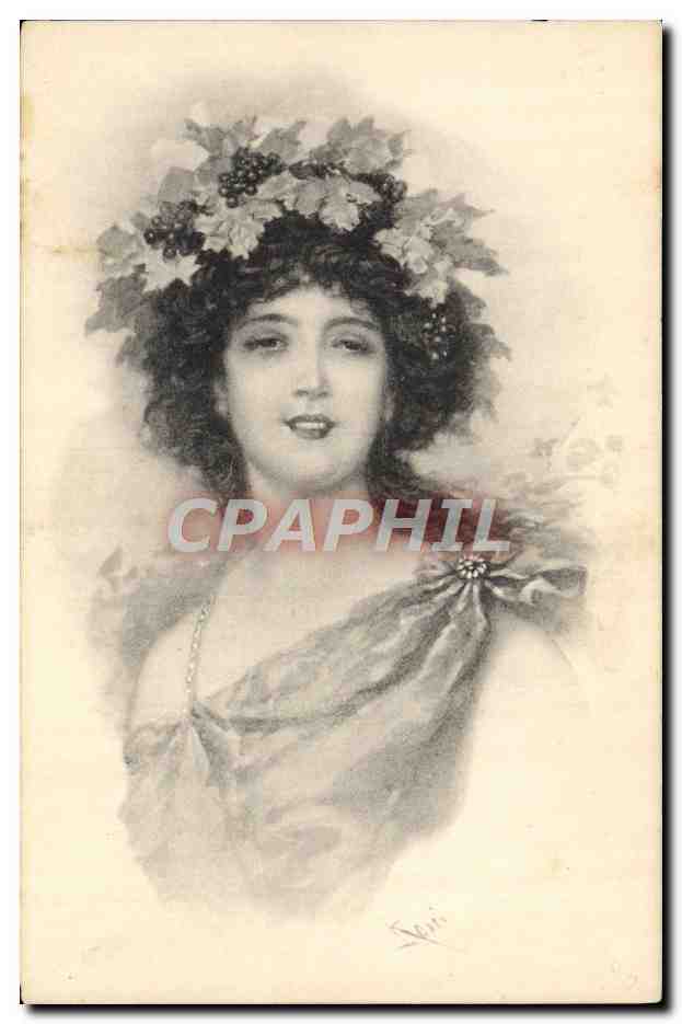 CPA Fantaisie Illustrateur Femme 