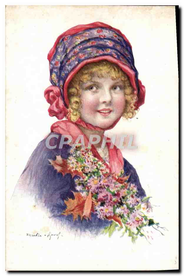 CPA Fantaisie Illustrateur Femme 