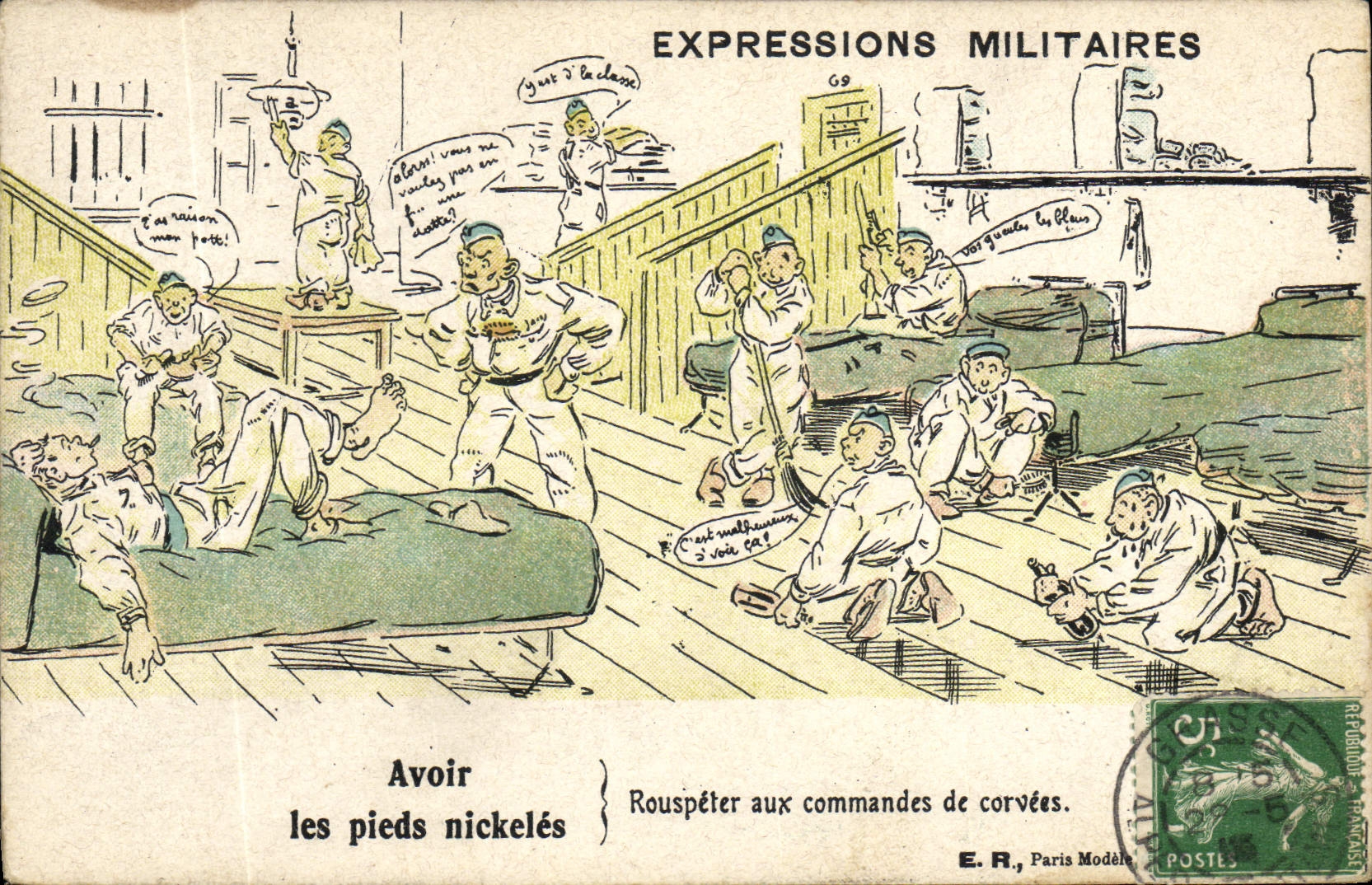 Militärsprüche — 69 — E.R., Paris Modell
