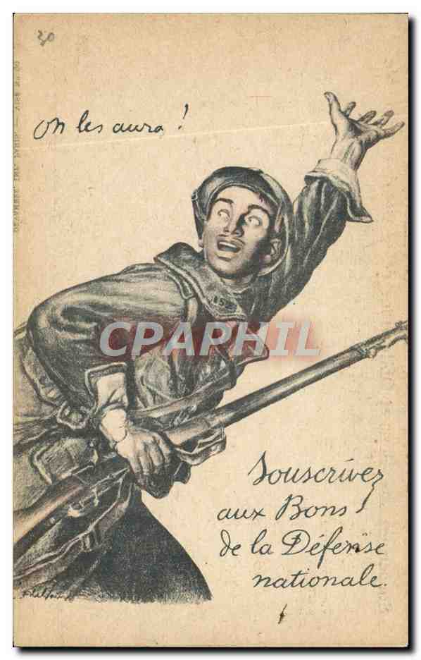 CPA Militaria Bons de la Defense Nationale 