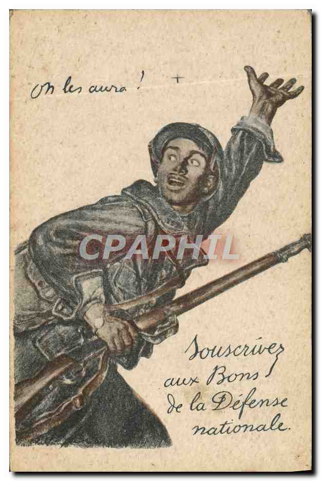 CPA Militaria Bons de la Defense Nationale 