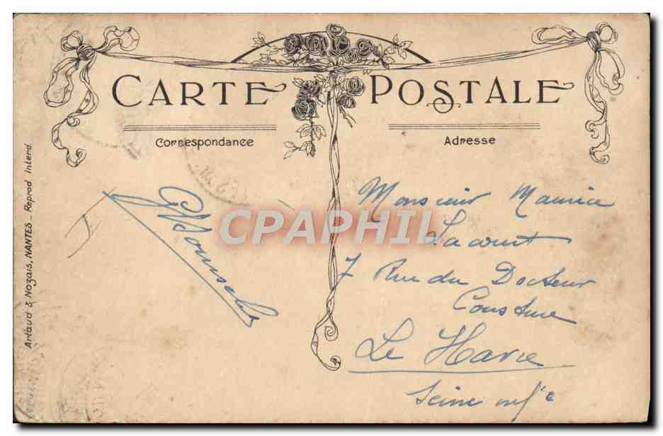 CPA Folklore Bretagne  — Verso
