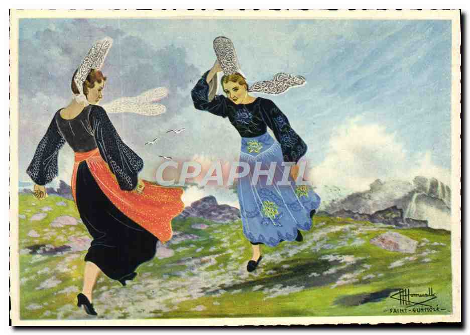 CPA Folklore Charles Homualk Saint Guenole Penmarch