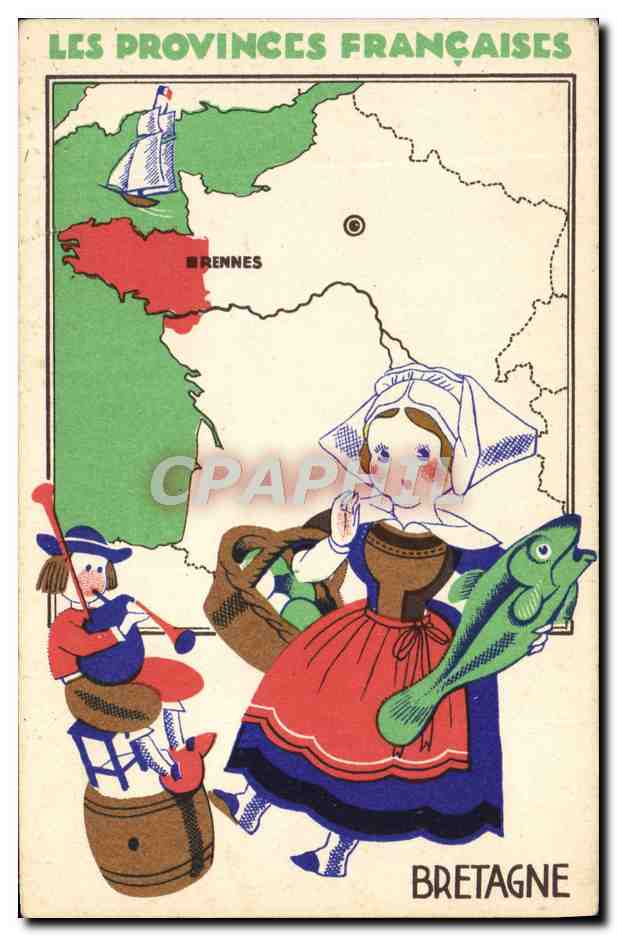 CPA Folklore Bretagne 