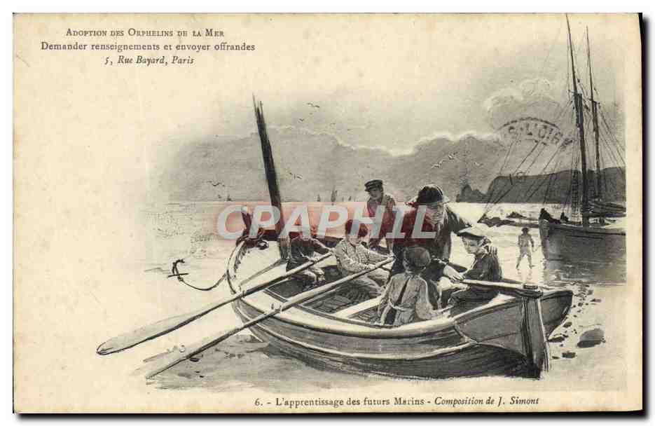 CPA Folklore L'apprentissage des futurs marins Peche Pecheur 