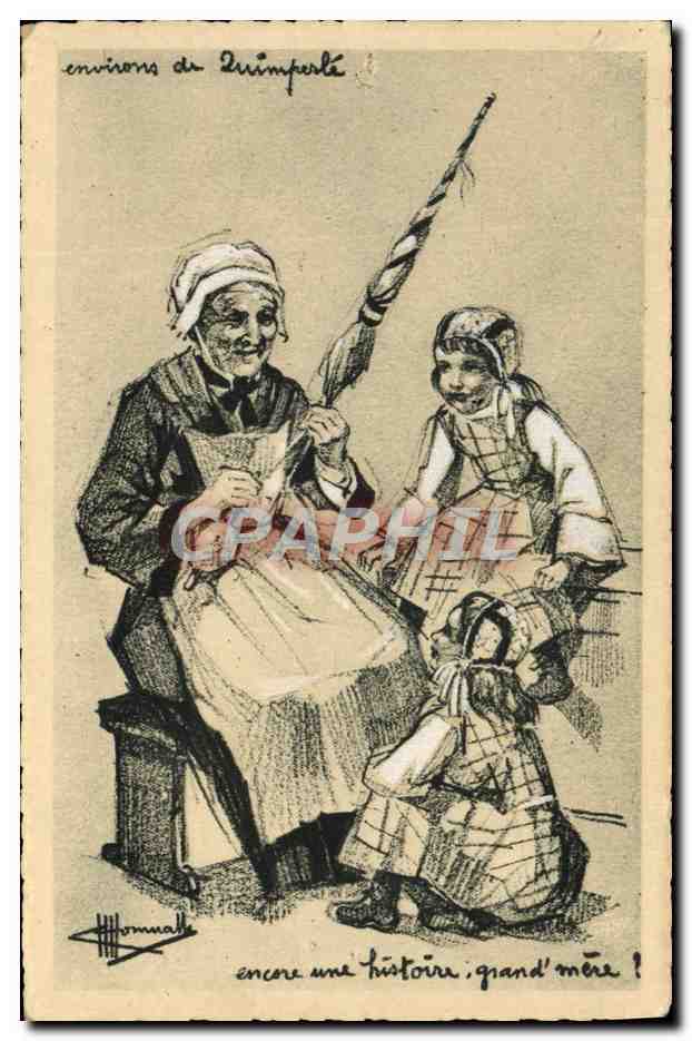CPA Folklore Charles Homualk Quimperle