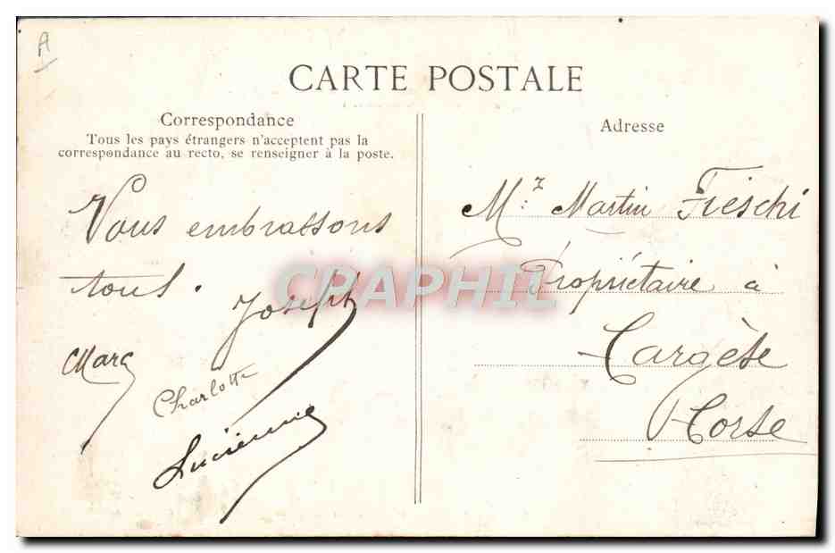 M. Fallières, Président de la République — promenade au parc du château de Rambouillet — Librairie Nouvelle, Rambouillet — Verso