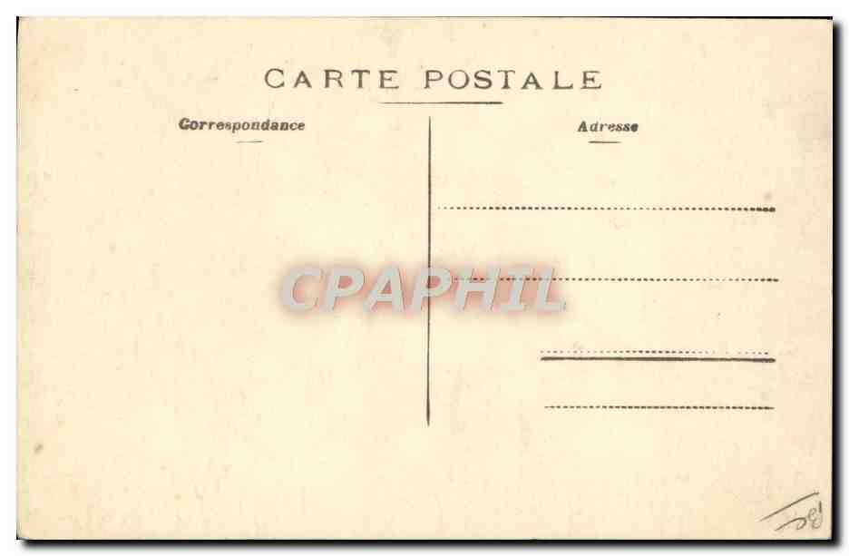Arrivée d'un personnage en costume militaire à bord d'un train — éditeur inconnu, n° de série non visible — Verso