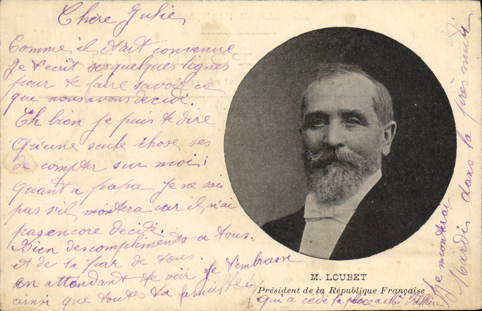 M. Loubet — Président de la République Française — Typographie Nouvelle, Marseille