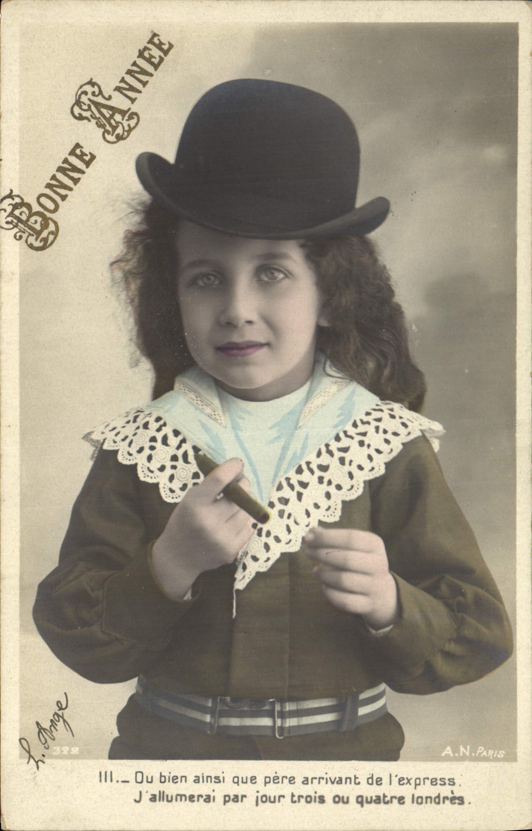CPA Fantaisie Tabac Enfant 