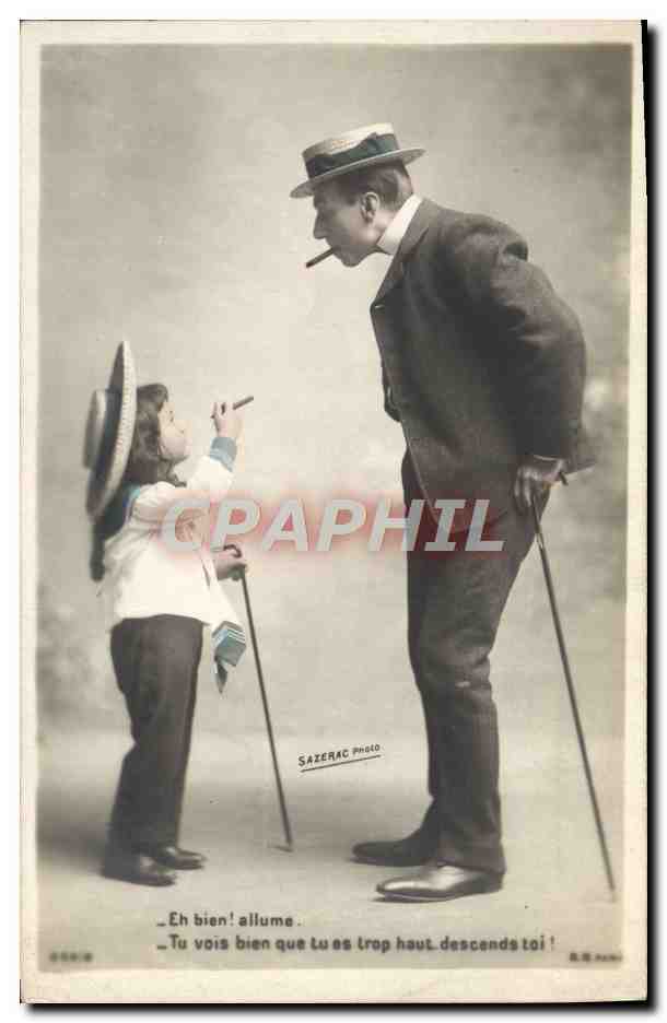 CPA Fantaisie Tabac Enfant