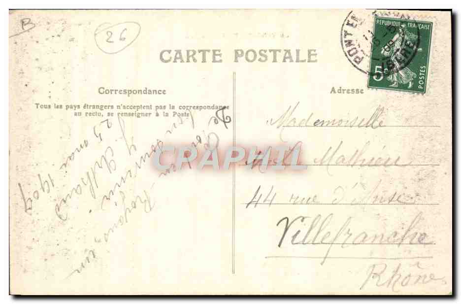 CPA Attelage Les Grands goulets Le car alpin du syndicat dans les tunnesl — Rückseite