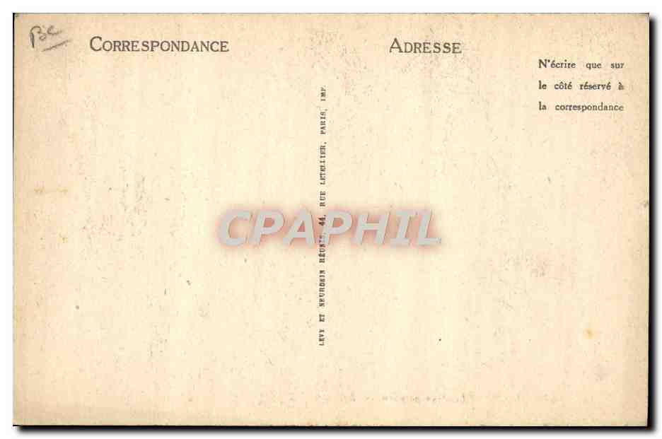 CPA Attelage paysan Lourdes  — Rückseite