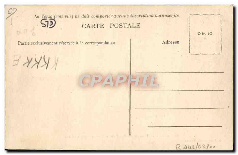 CPA Attelage Landes Dans la foret Mise en barrique de la resine TOP — Rückseite