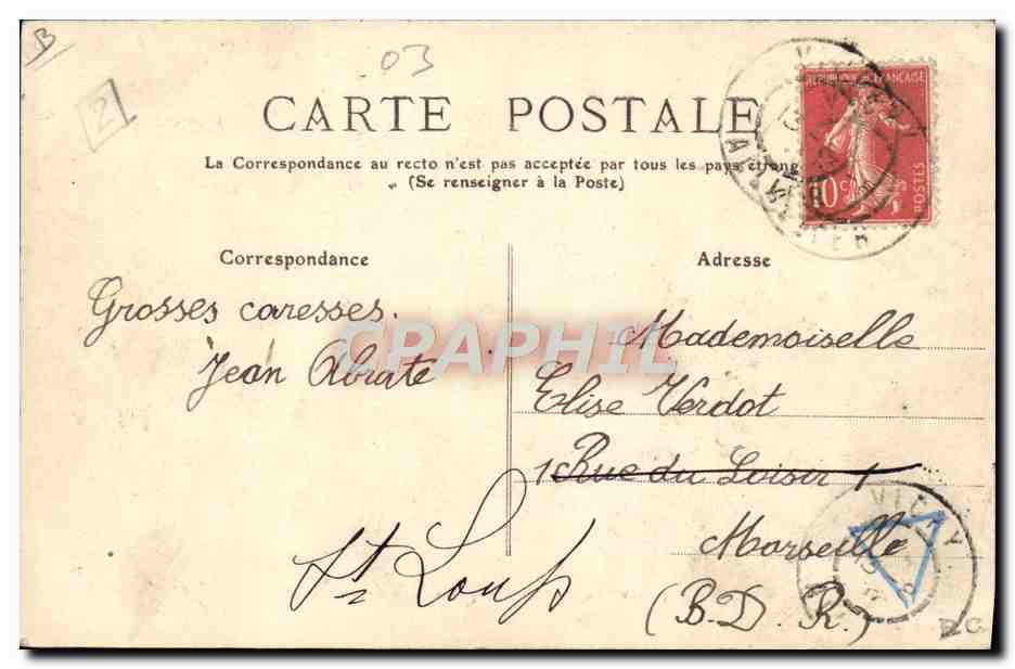 CPA Attelage Vichy Le pont de Vichy Attelage Bourbonnais  — Rückseite