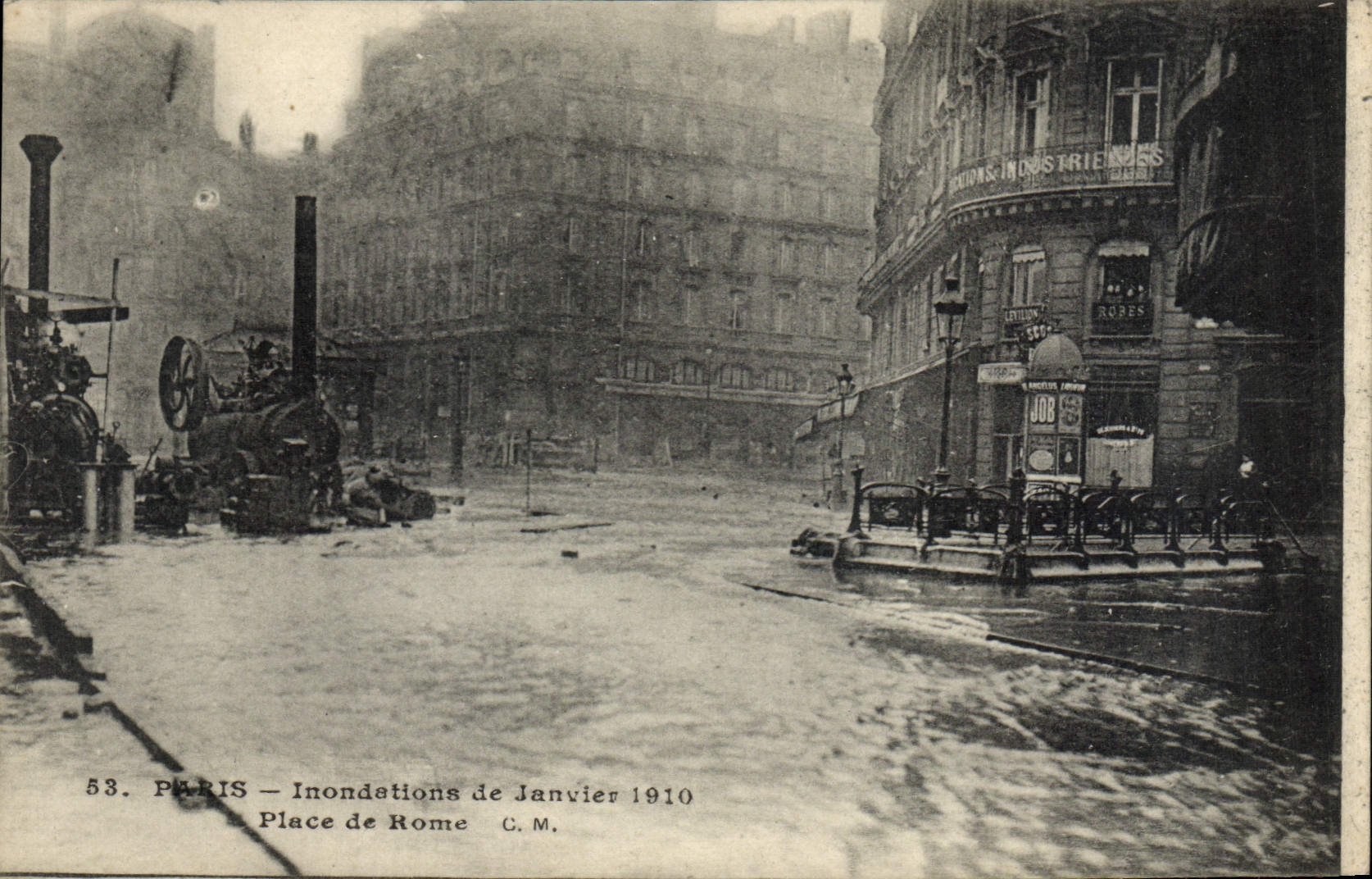 Paris — Inondations de Janvier 1910 — Place de Rome — C.M. n°53