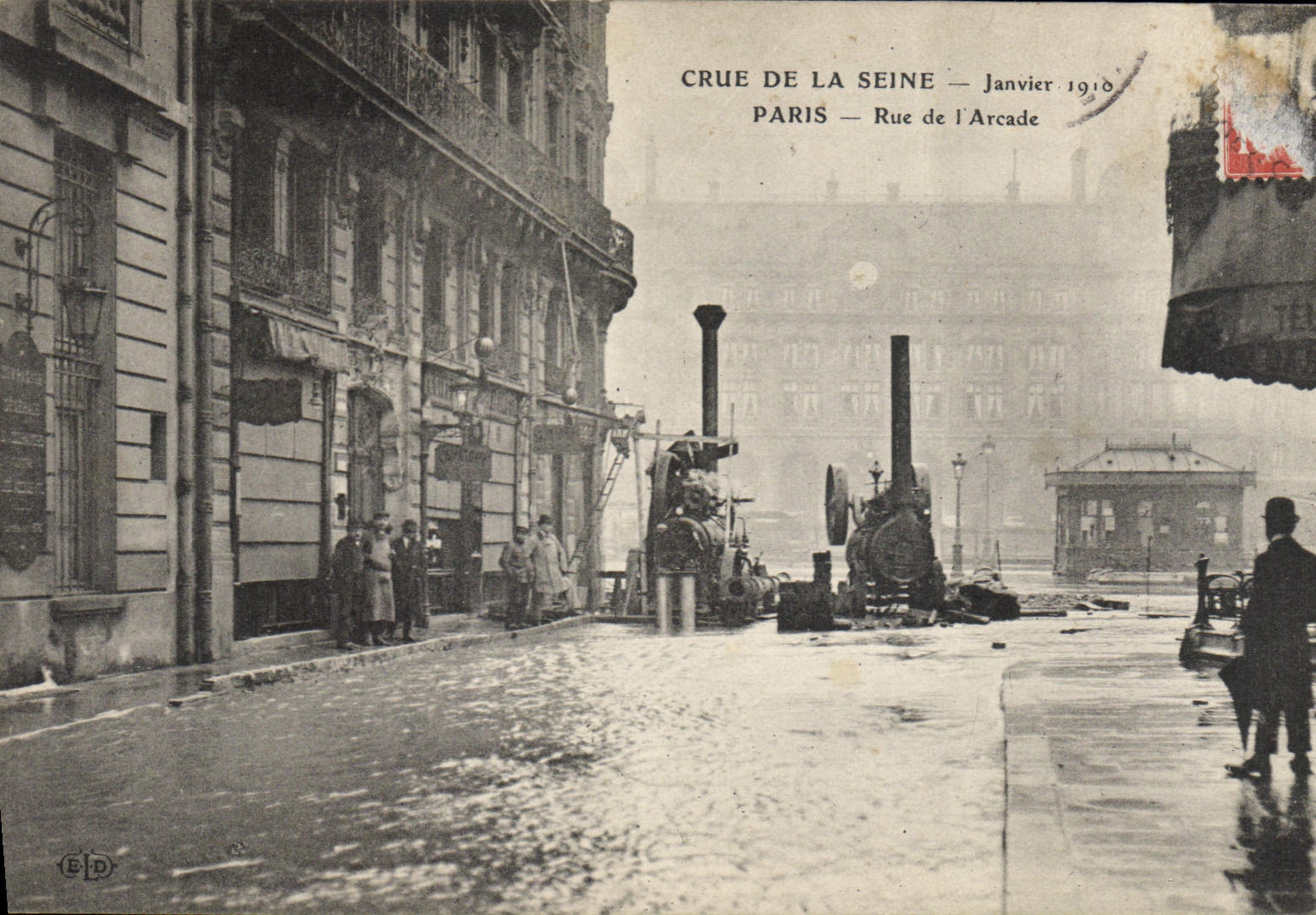 Crue de la Seine — Janvier 1910 — Paris — Rue de l'Arcade