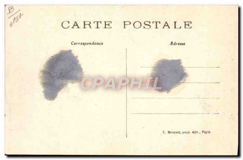 Paris — Überschwemmungen im Januar 1910 am Quai Debilly — C.M. n°31 — Rückseite