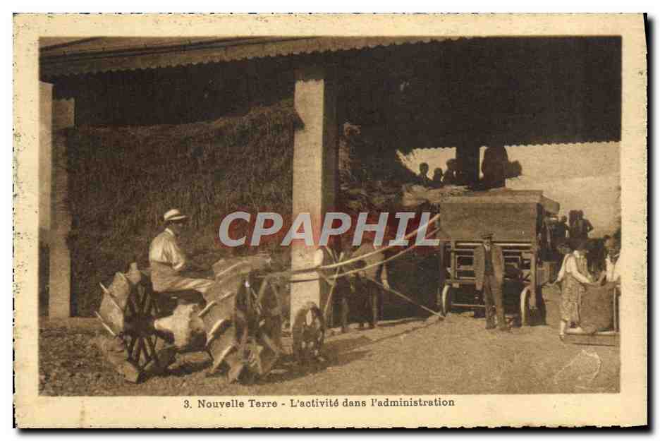 CPA Locomobile Nouvelle terre L'activité dans l'administration Tracetur