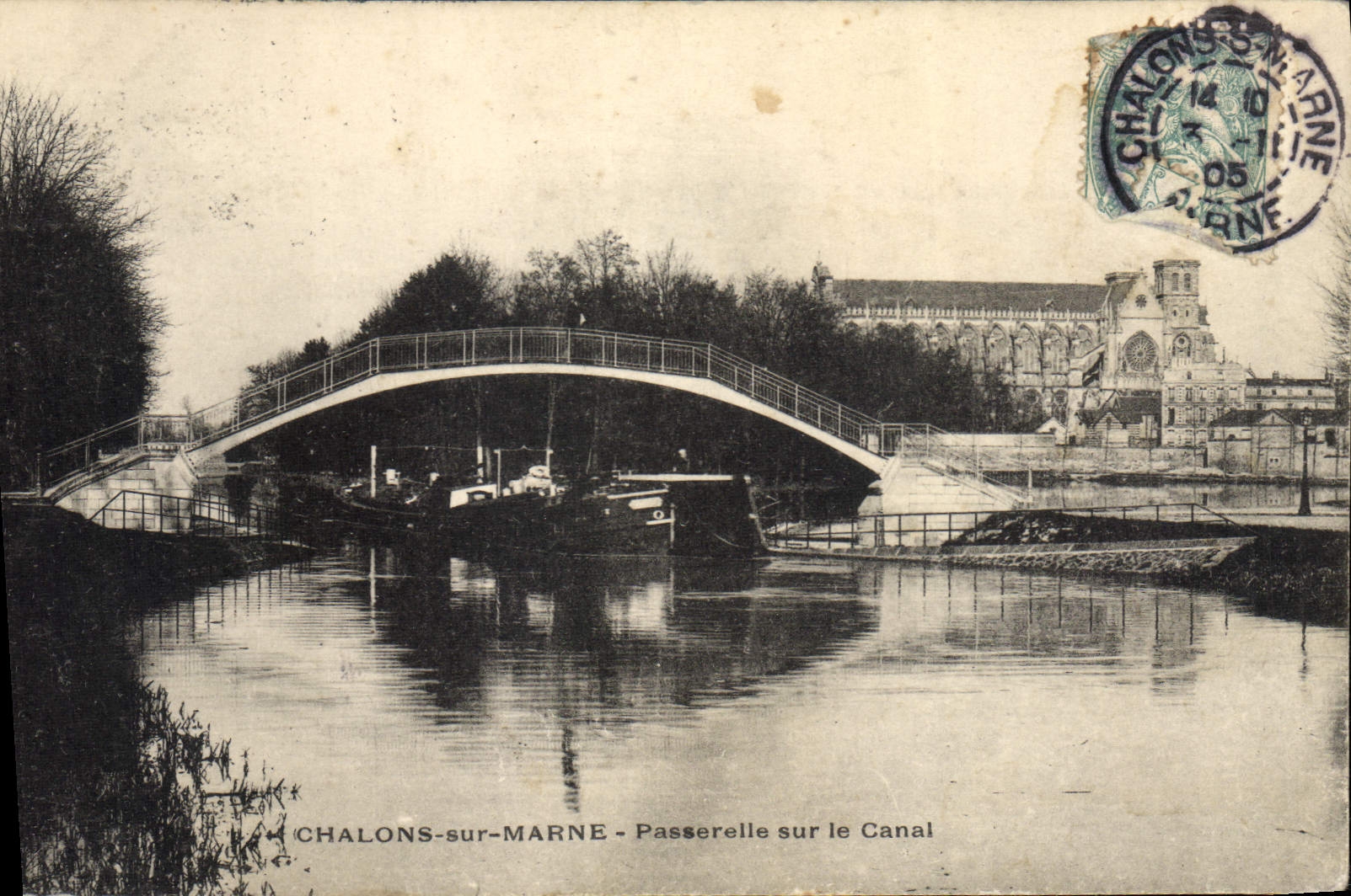 Chalons-sur-Marne - Passerelle sur le Canal — éditeur non identifié