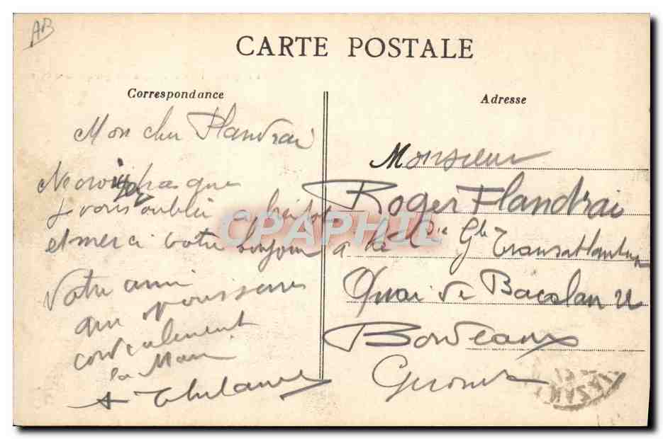 St-Nazaire — Het transatlantische schip España verlaat de haven — Joublier, n°1012 — Achterkant
