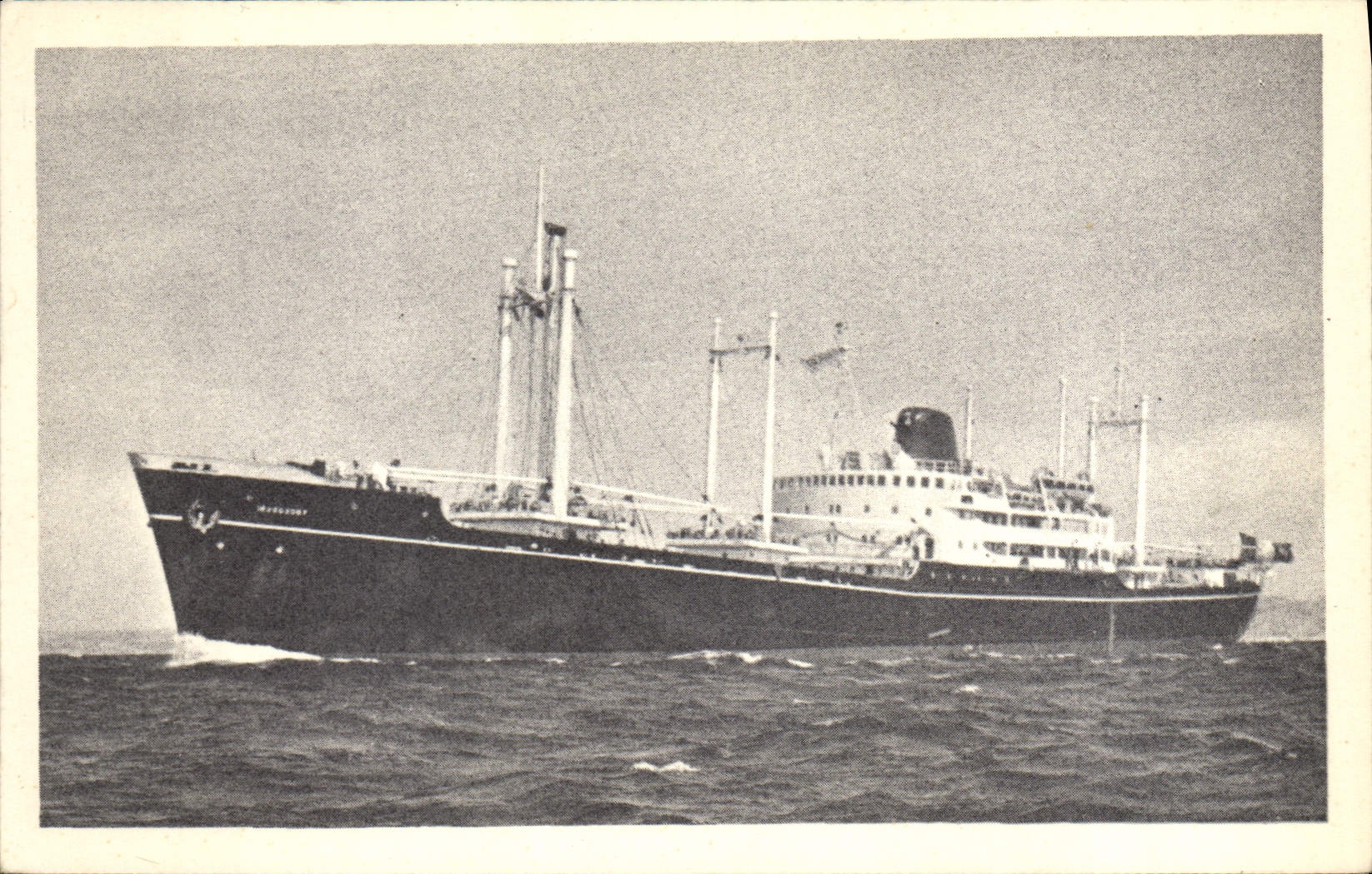 Navire de charge — Compagnie des Messageries Maritimes — Ed. Brunier, Paris
