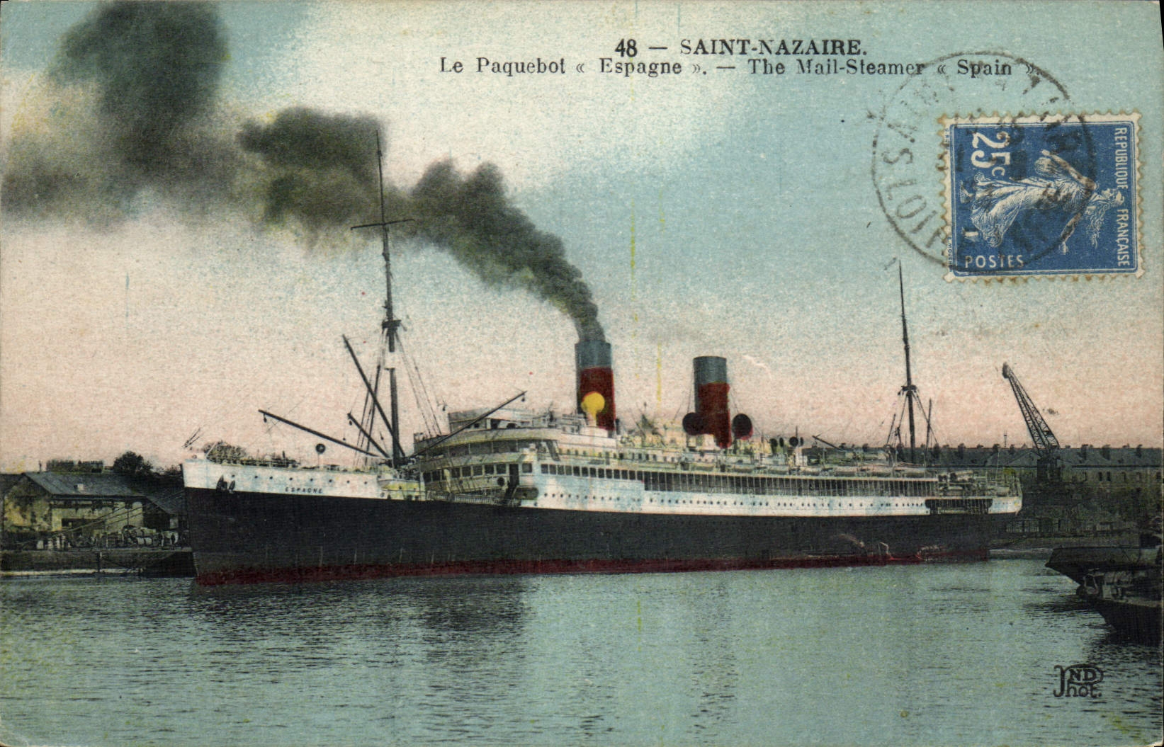 Saint-Nazaire — Le paquebot « Espagne » — JND, n°48