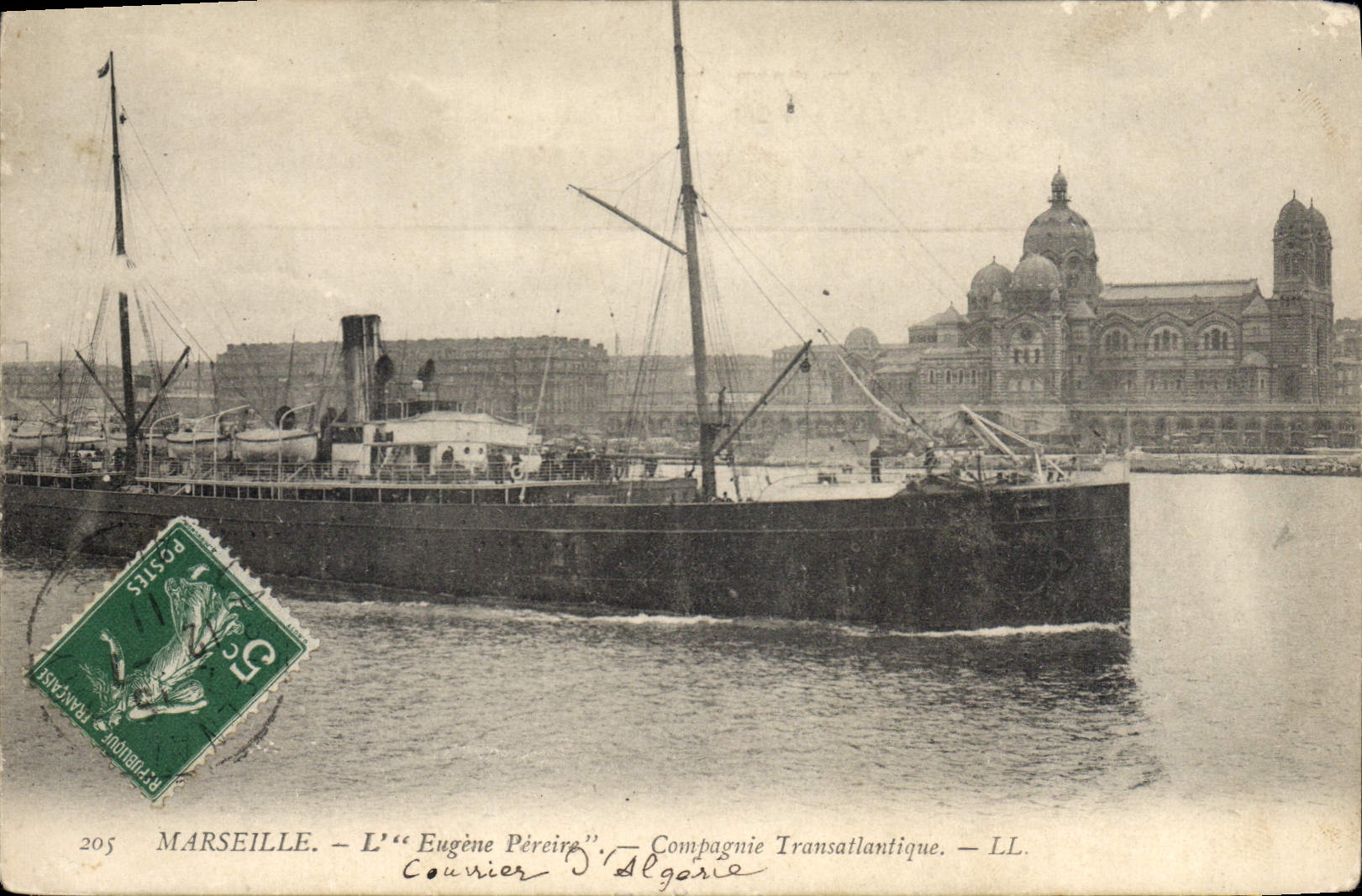 Marseille — L'« Eugène Pèreire » — Compagnie Transatlantique — LL.