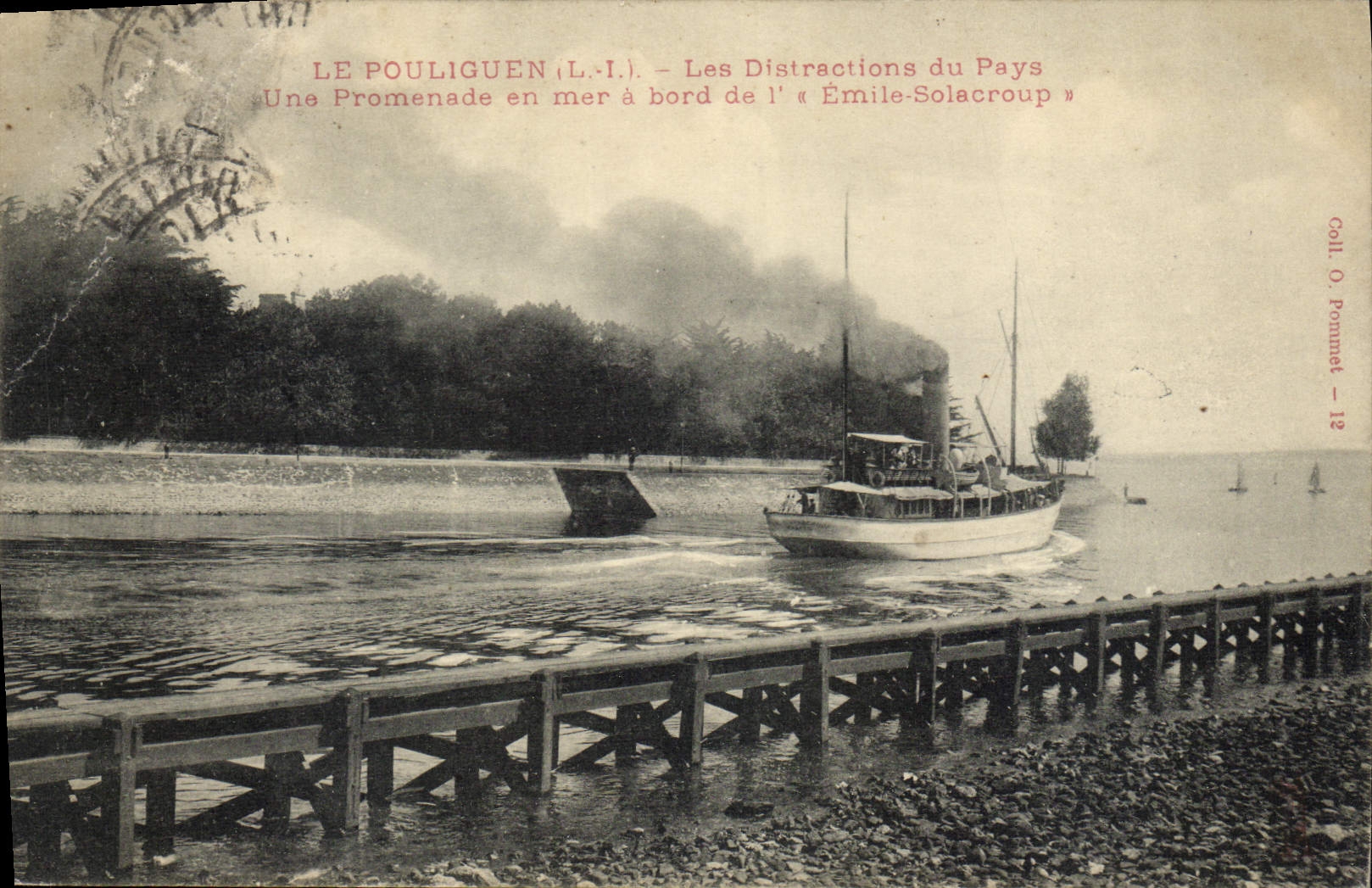 Le Pouliguen (L.I.) — Les Distractions du Pays — Une Promenade en mer à bord de l'« Émile-Solacroup »