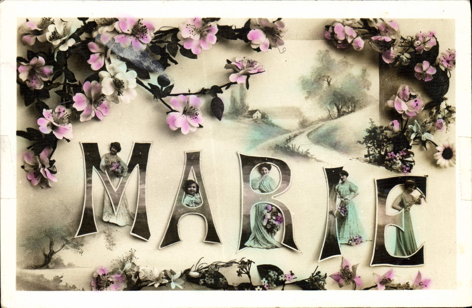 CPA Femme Prenom Marie 