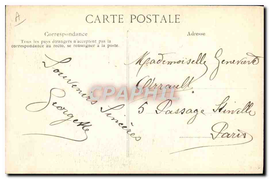 CPA Ours Crue de la Seine Janvier 1910 Paris Jardin des plantes L'ours blanc  — Rückseite