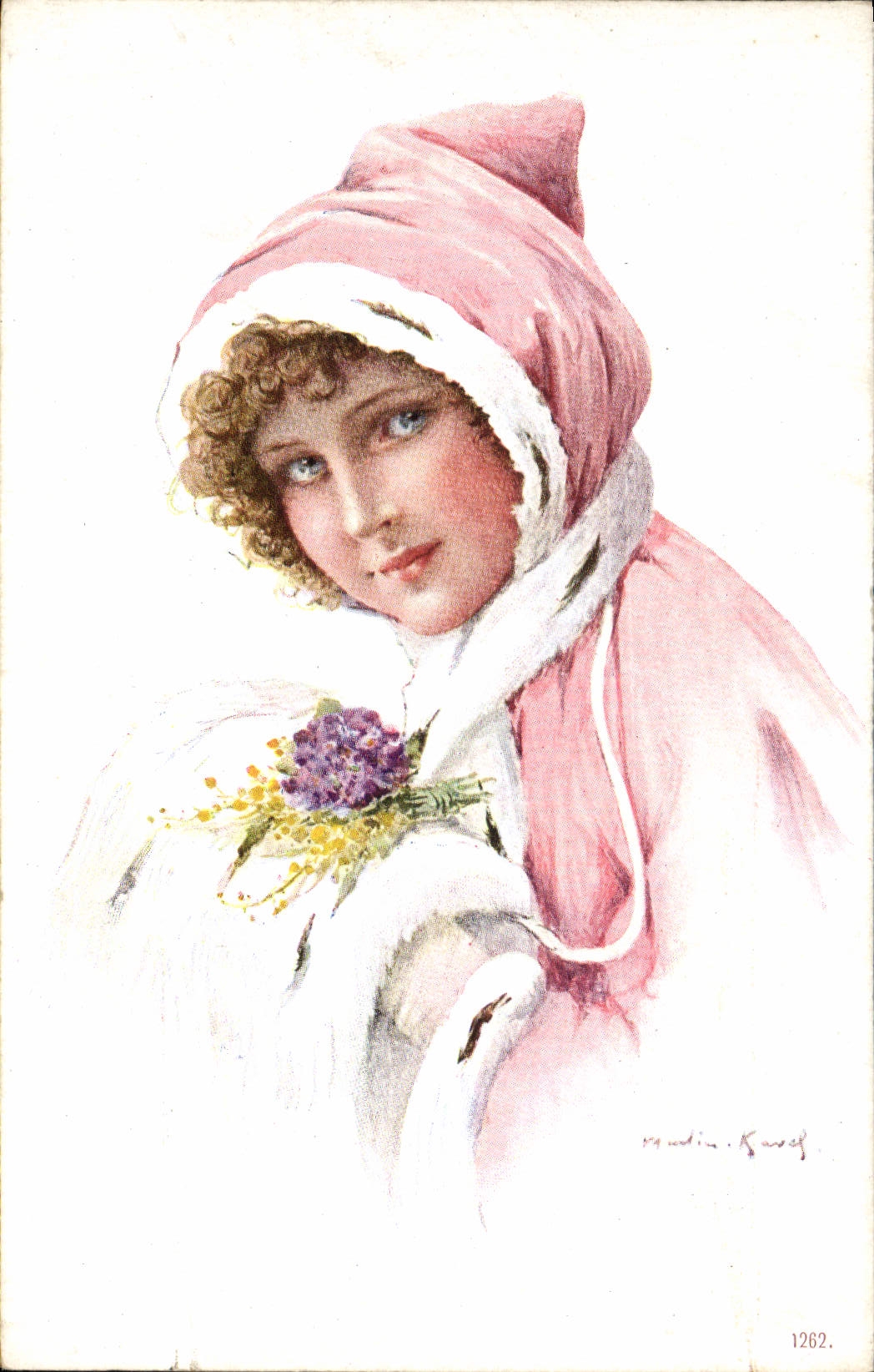 CPA Fantaisie Illustrateur Femme