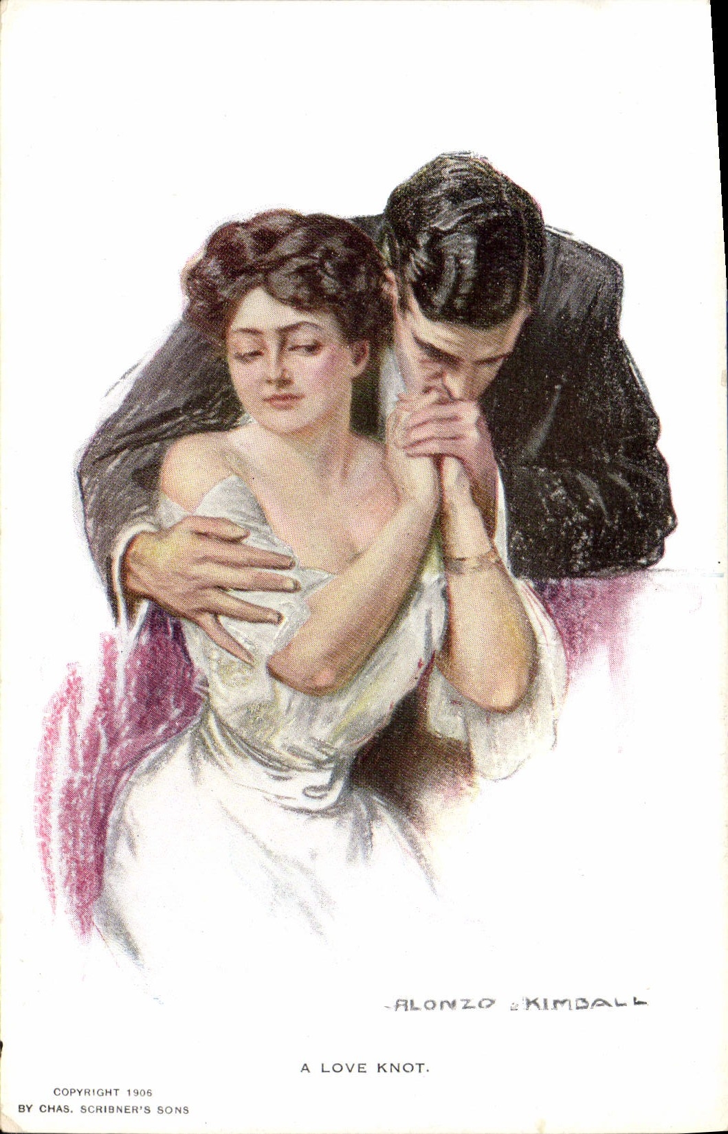 CPA Fantaisie Illustrateur Alonzo Kimball Femme 