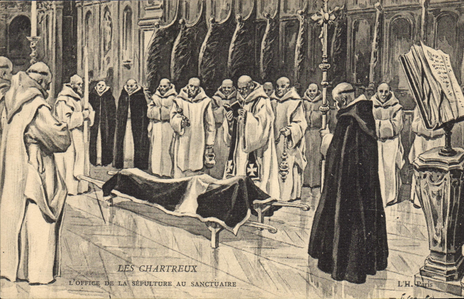 Les Chartreux — L'Office de la Sépulture au Sanctuaire — L.H. Paris