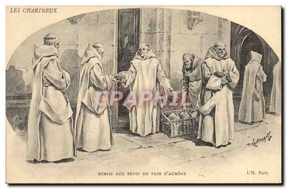 Les Chartreux — Remise aux Pères du Pain d'Aumône — L'H. Paris