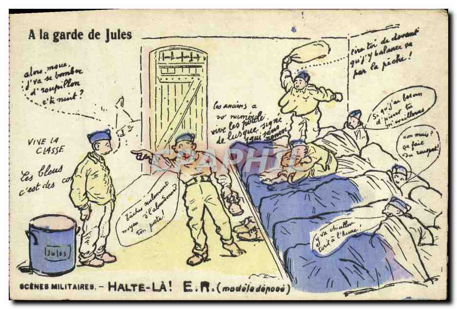 Scènes militaires — Halte-là ! — E.R. (modèle déposé)