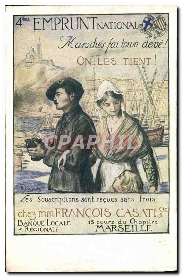 CPA Militaria 4eme Emprunt national 