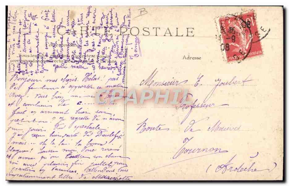 CPA Folklore La moisson — Verso
