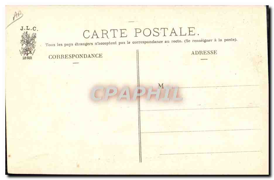 CPA Folklore Glaneuses de feuilles de mortes  — Verso