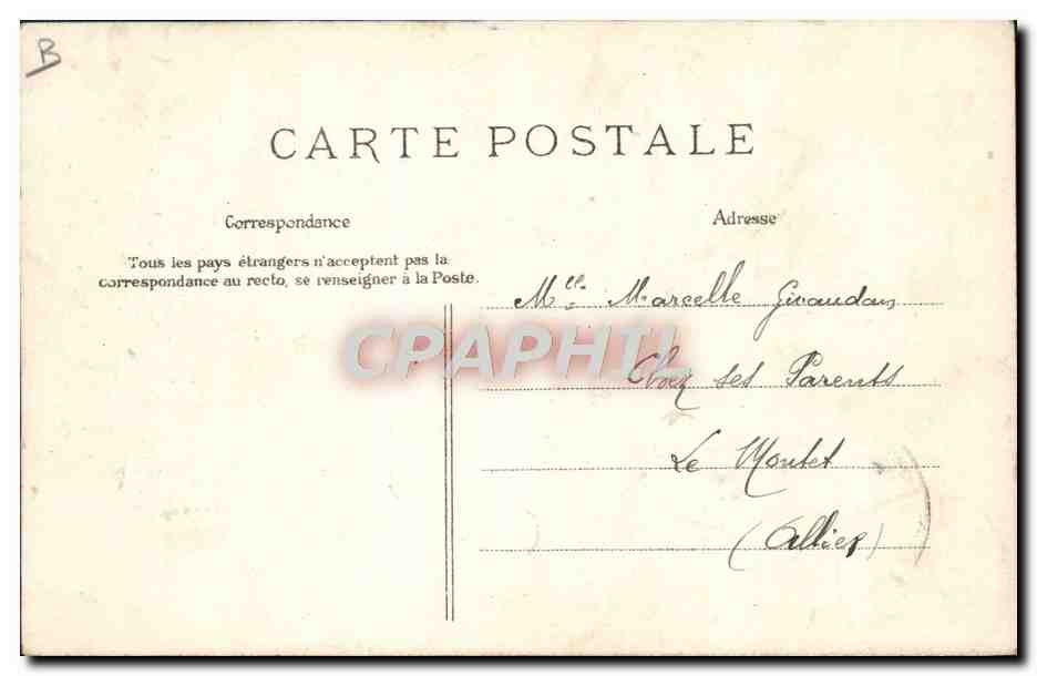 CPA Folklore a la ferme — Verso