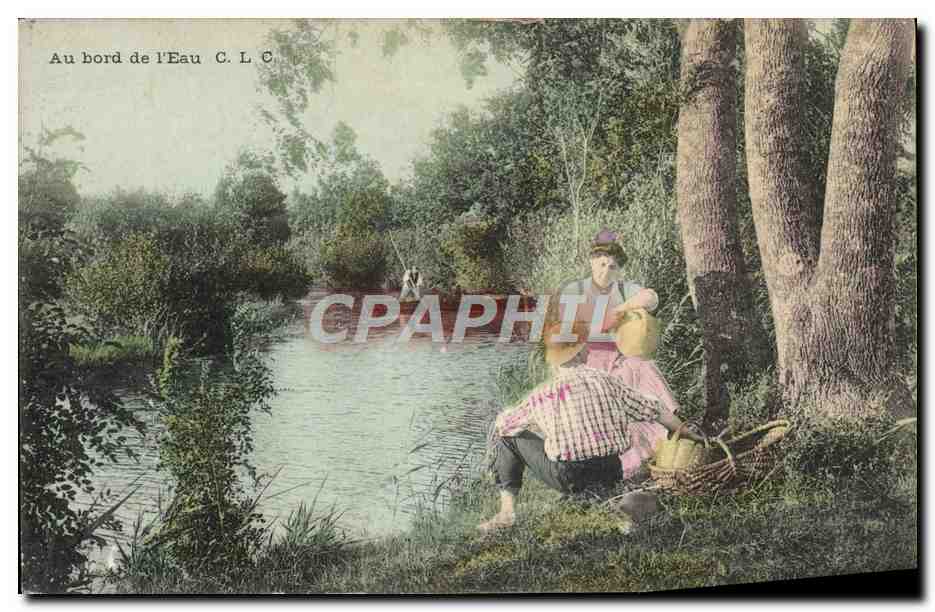 CPA Folklore Au bord de l'eau