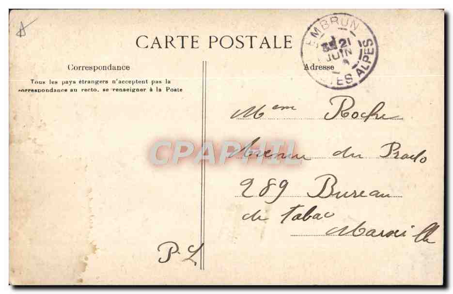 CPA Folklore La paie des moissonneurs  — Verso