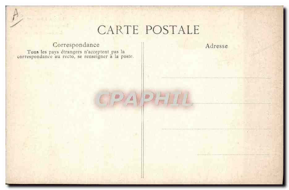 CPA Folklore Voyante — Verso