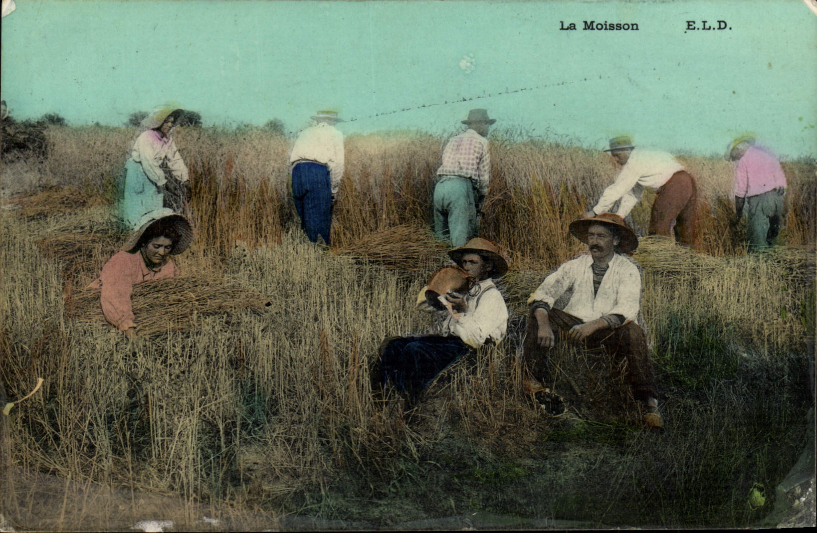 CPA Folklore La moisson