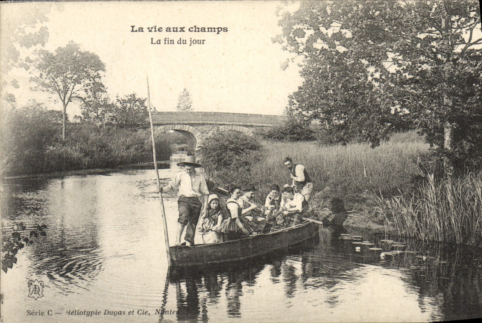 CPA Folklore La vie aux champs La fin du jour 