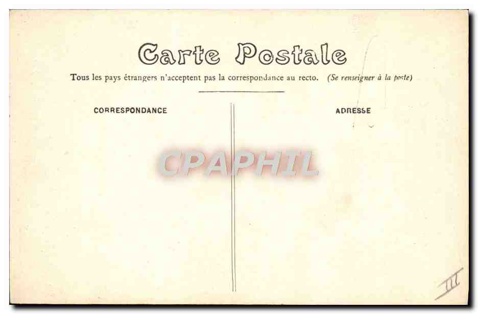 CPA Folklore Passage du Gue  — Verso