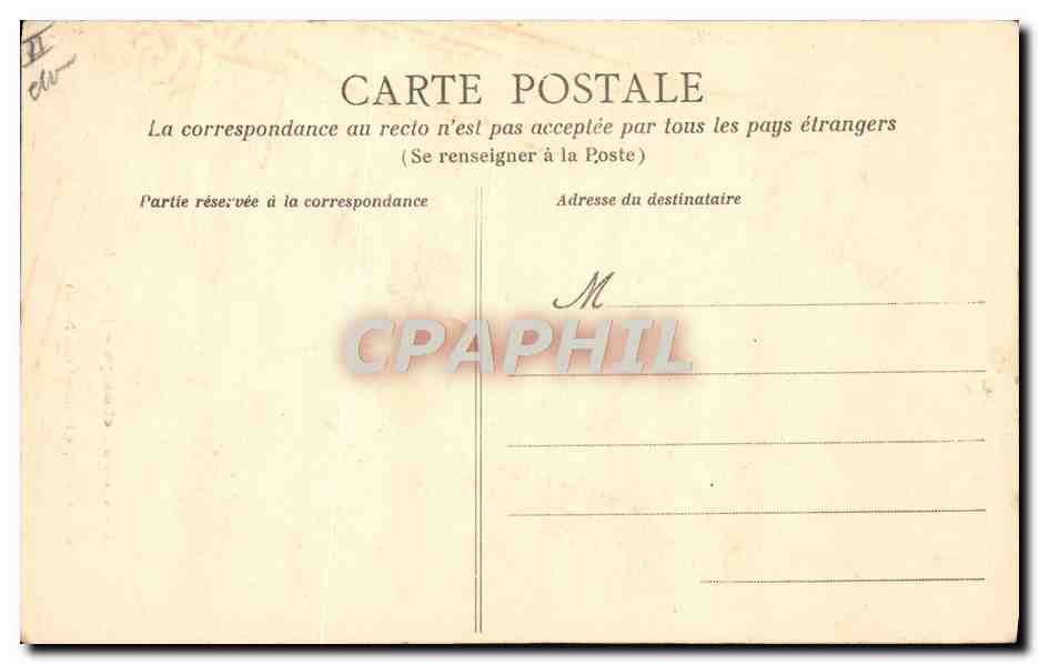 CPA Folklore La vie aux champs Le fugitif  — Rückseite